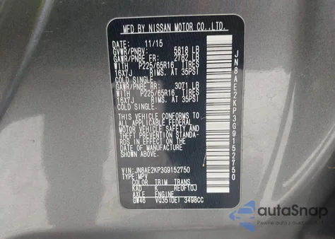 2016 Nissan Quest Sv from USA, damaged, VIN JN8AE2KP3G9152750